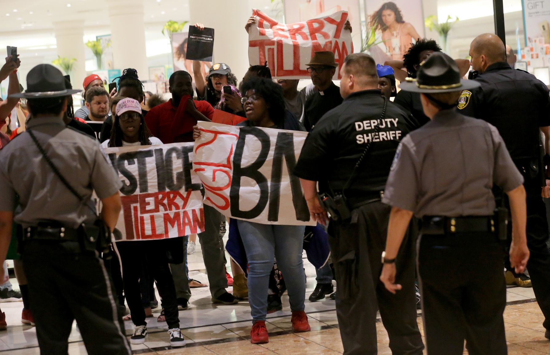 Protest for Terry Tillman